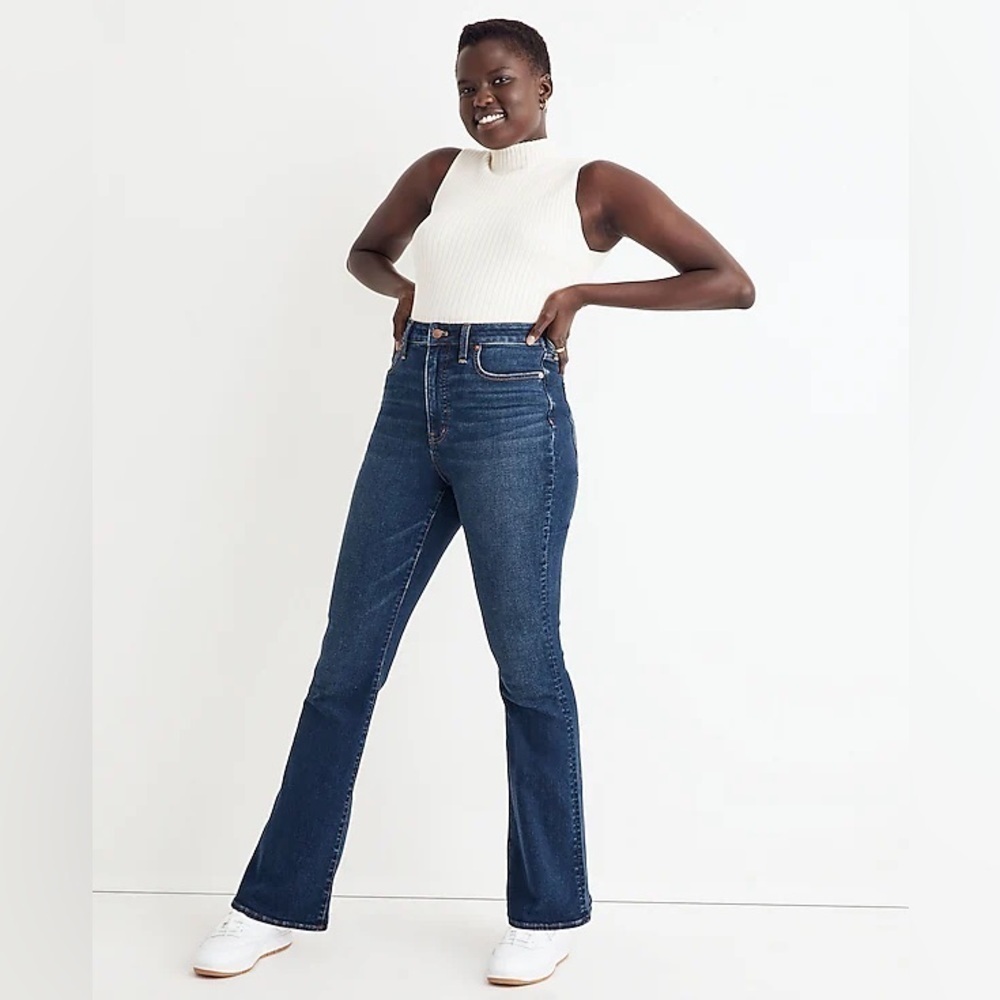Madewell Blue Flare Wide Leg Jeans with Vintage Appeal